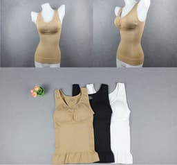 image-camishaperbygenie Seamless Body Shaping Vest Plus Size Shapewear