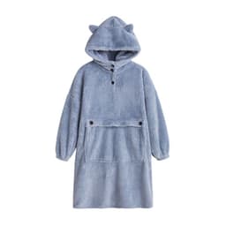 image-Women's Flannel Nightgown Thickened Pullover Pajama Set