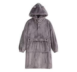 image-Women's Flannel Nightgown Thickened Pullover Pajama Set
