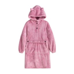 image-Women's Flannel Nightgown Thickened Pullover Pajama Set