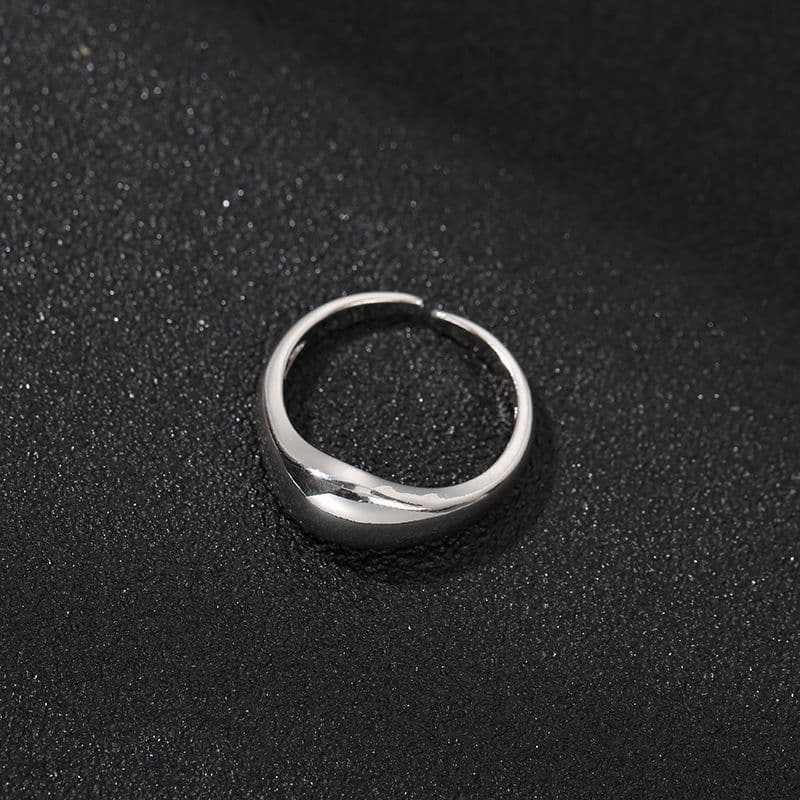 image-Matt Gold Geometric Ring Simple Women's Fashion Jewelry