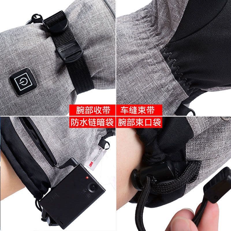 image-Kehan Q9069A Electric Heating Ski Gloves 3-Speed Waterproof Winter