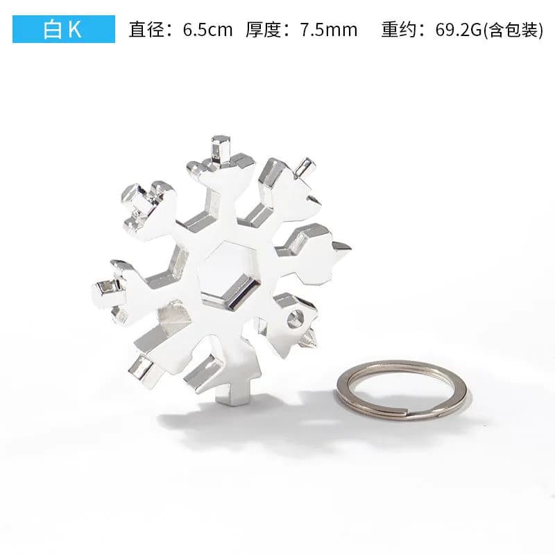image-18-in-1 Octagonal Snowflake Multi-Tool Card Screwdriver Wrench