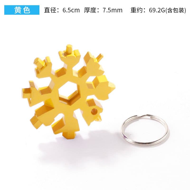image-18-in-1 Octagonal Snowflake Multi-Tool Card Screwdriver Wrench