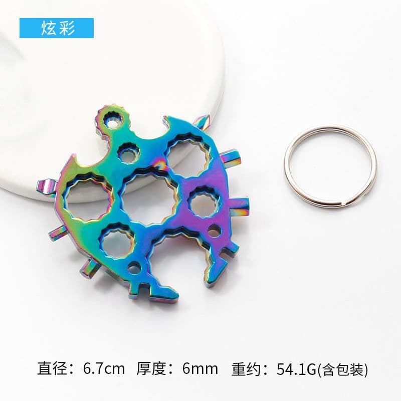 image-18-in-1 Octagonal Snowflake Multi-Tool Card Screwdriver Wrench