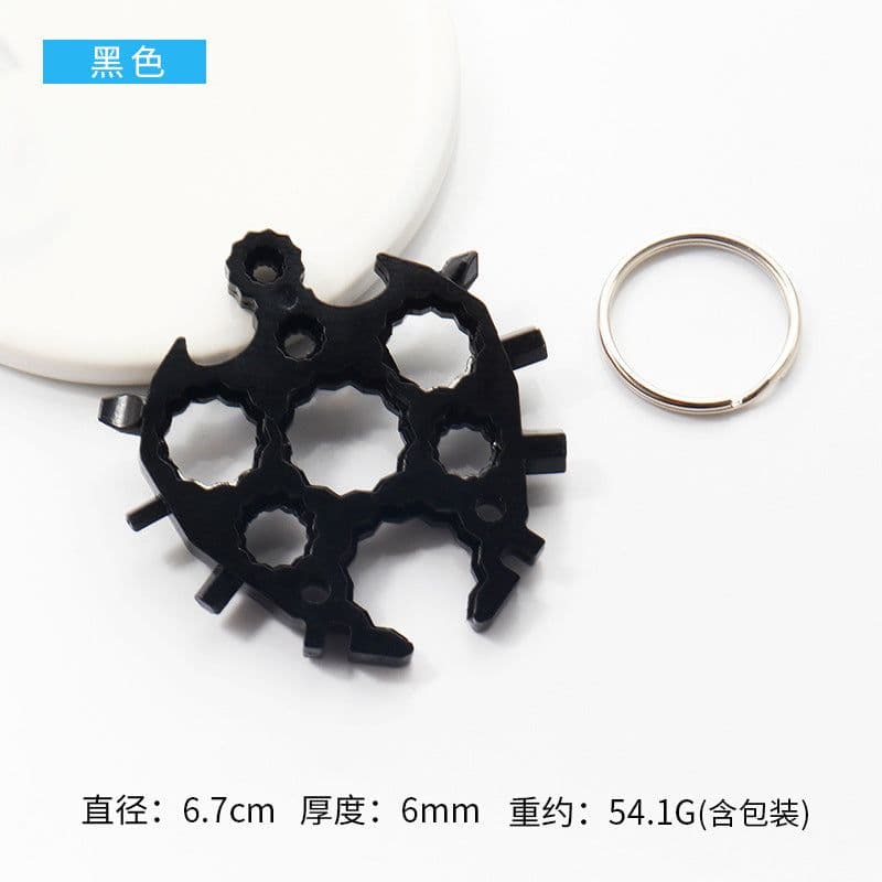image-18-in-1 Octagonal Snowflake Multi-Tool Card Screwdriver Wrench