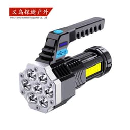 image-COB LED Flashlight USB Rechargeable 10W Portable Torch 1200mAh