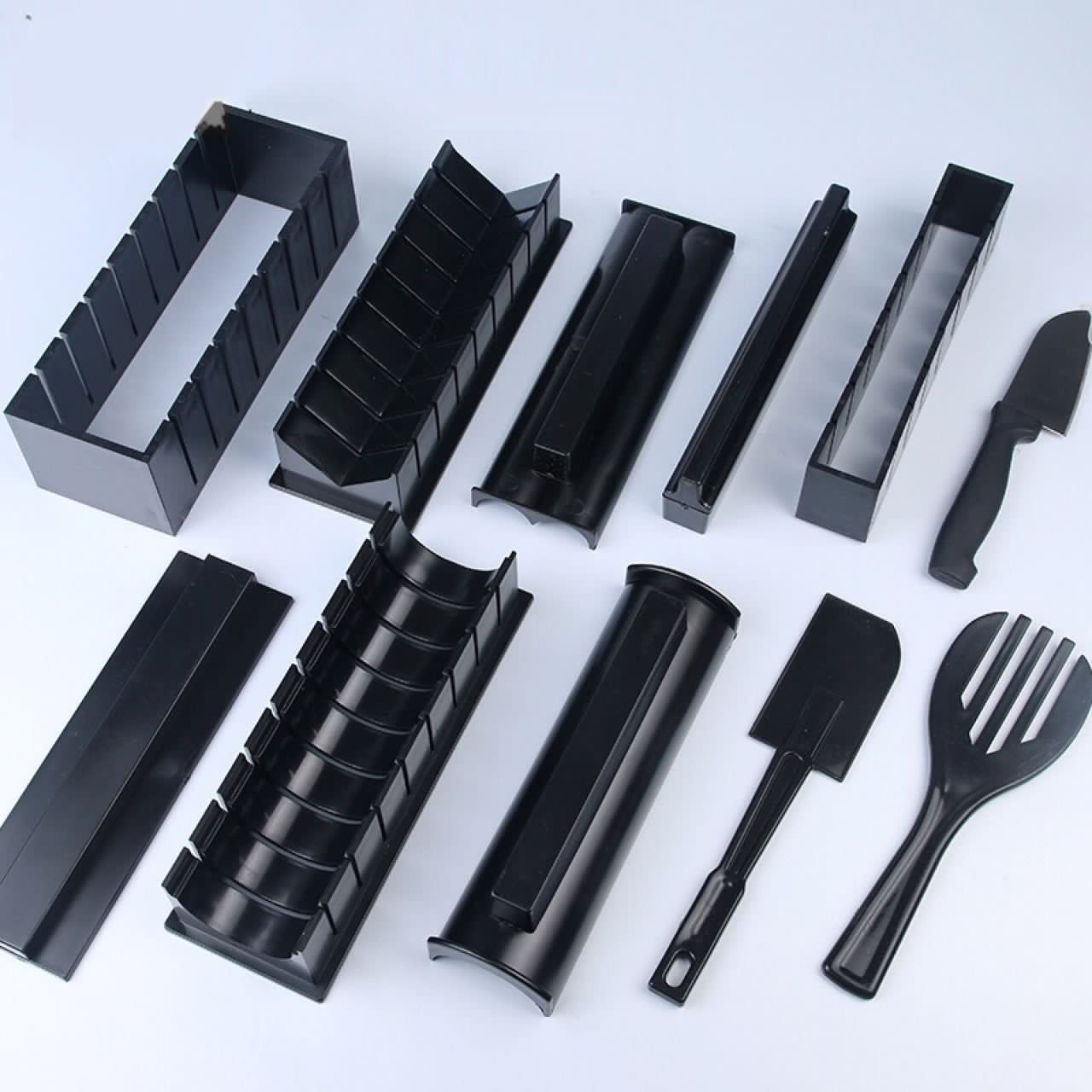 image-Sushi Rice Ball Mold 11-Piece DIY Cooking Tool Set