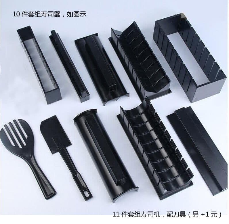 image-Sushi Rice Ball Mold 11-Piece DIY Cooking Tool Set