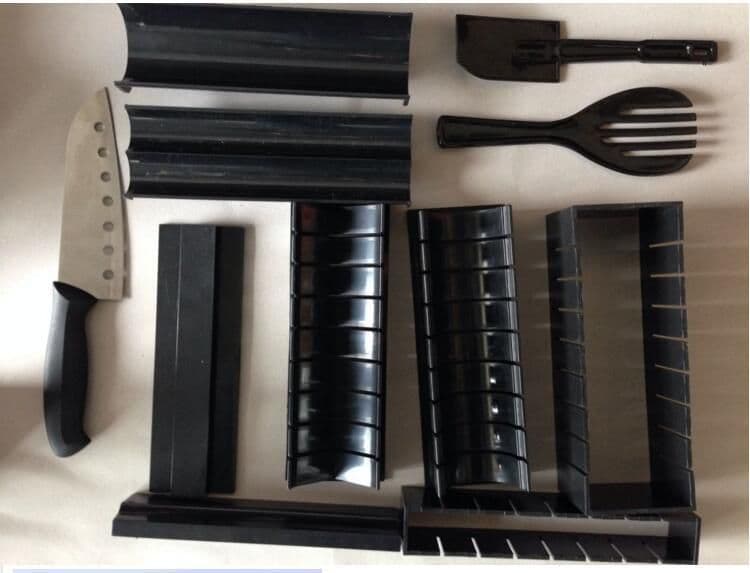 image-Sushi Rice Ball Mold 11-Piece DIY Cooking Tool Set