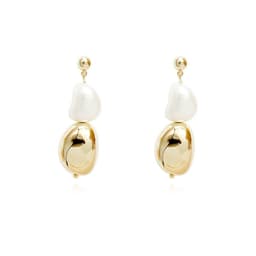 image-HYACINTH Freshwater Pearl Earrings 925 Silver Needle Korean Style