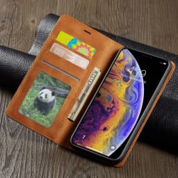 image-Forwenw iPhone Leather Wallet Flip Case for iPhone 11 Pro 12 XSMAX 8 Plus