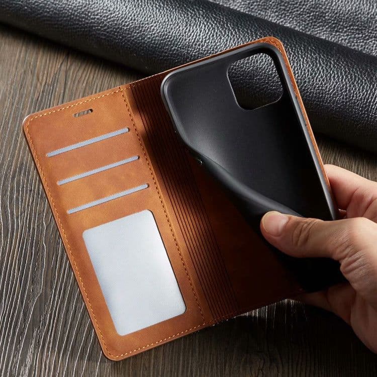 image-Forwenw iPhone Leather Wallet Flip Case for iPhone 11 Pro 12 XSMAX 8 Plus
