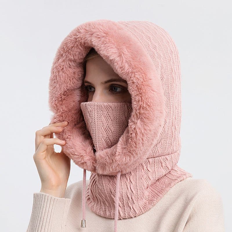 image-Xin Bao Crown Winter Ski Mask Scarf Hood Windproof Warm Hat