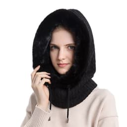 image-Xin Bao Crown Winter Ski Mask Scarf Hood Windproof Warm Hat