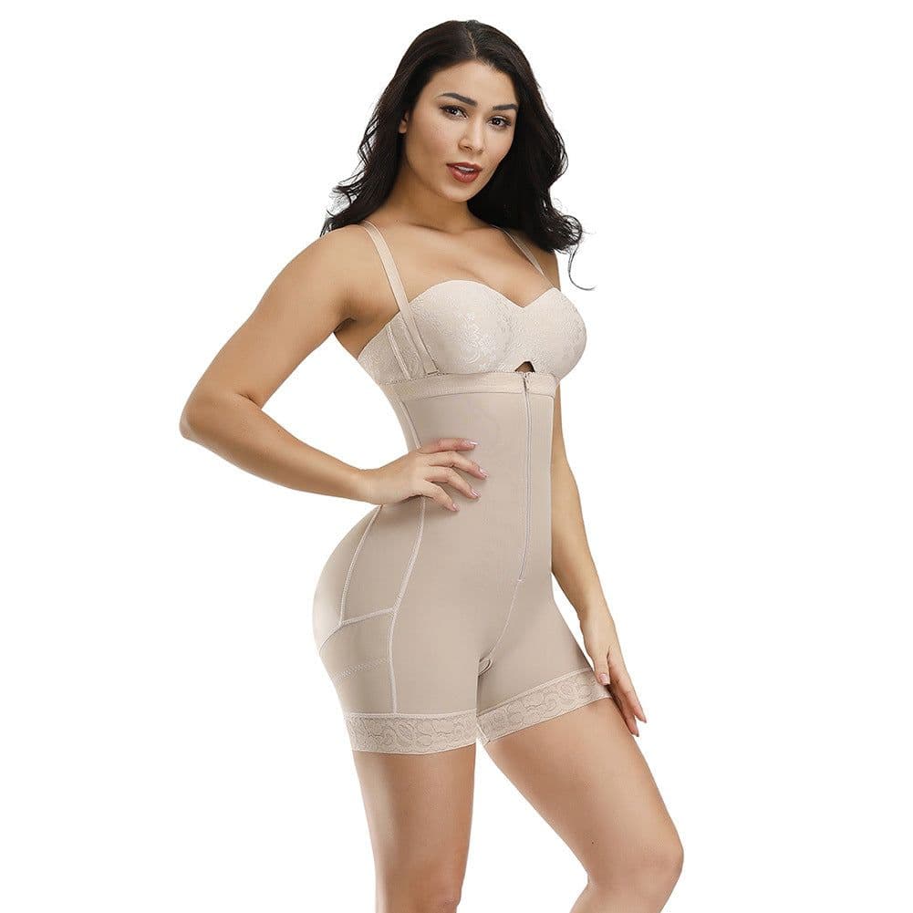 image-Nylon Adjustable Shapewear - Purple Gray