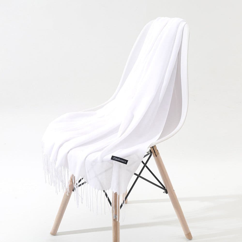 image-LAVENA Imitation Cashmere Scarf Women Solid Color Shawl 70x185cm