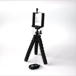image-TOMNEW Octopus Tripod with Phone Holder and Bluetooth Selfie