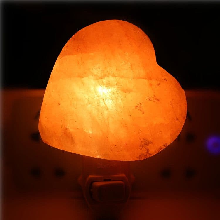 image-Himalayan Salt Crystal Wall Lamp Night Light US Plug