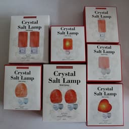 image-Himalayan Salt Crystal Wall Lamp Night Light US Plug