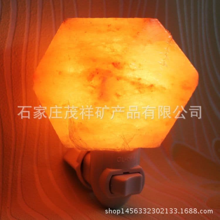 image-Himalayan Salt Crystal Wall Lamp Night Light US Plug