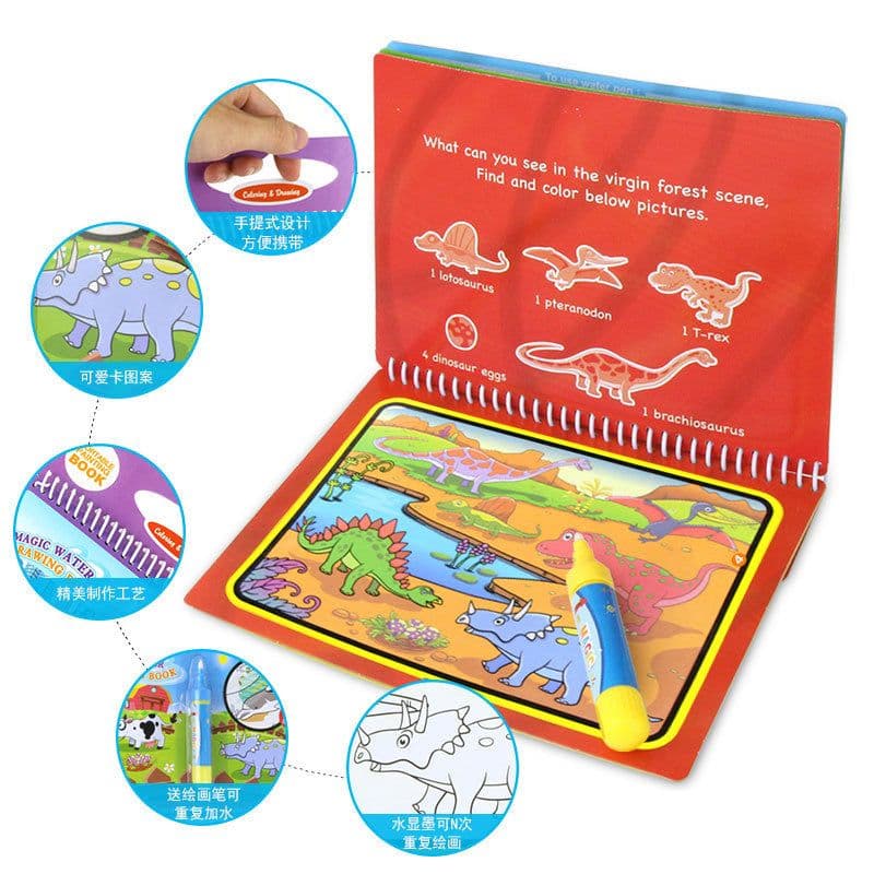 image-Children's Water Reveal Coloring Book for Infants 0-2 Years