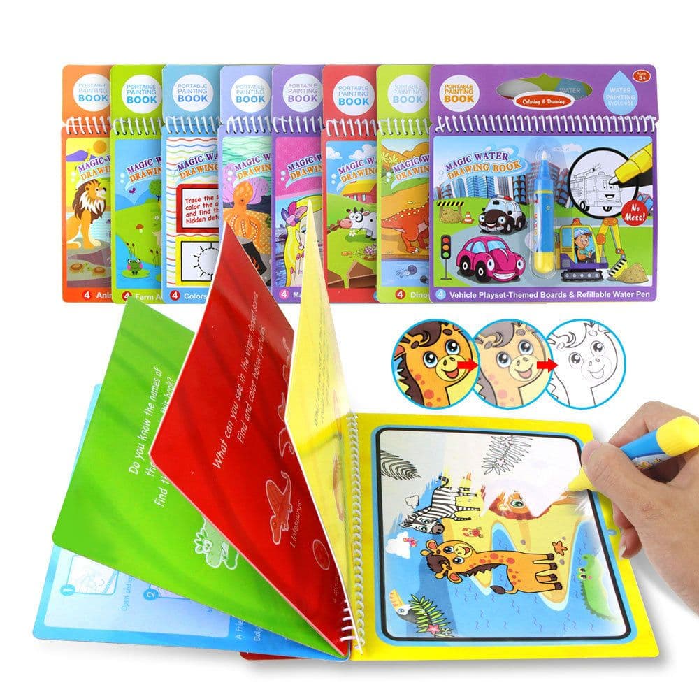 image-Children's Water Reveal Coloring Book for Infants 0-2 Years