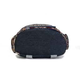image-Women's Ethnic Style Denim Drawstring Backpack Large Capacity