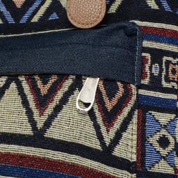 image-Women's Ethnic Style Denim Drawstring Backpack Large Capacity