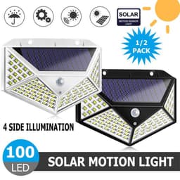 image-Wilder 100LED Solar Wall Light Outdoor Waterproof IP65 Motion Sensor