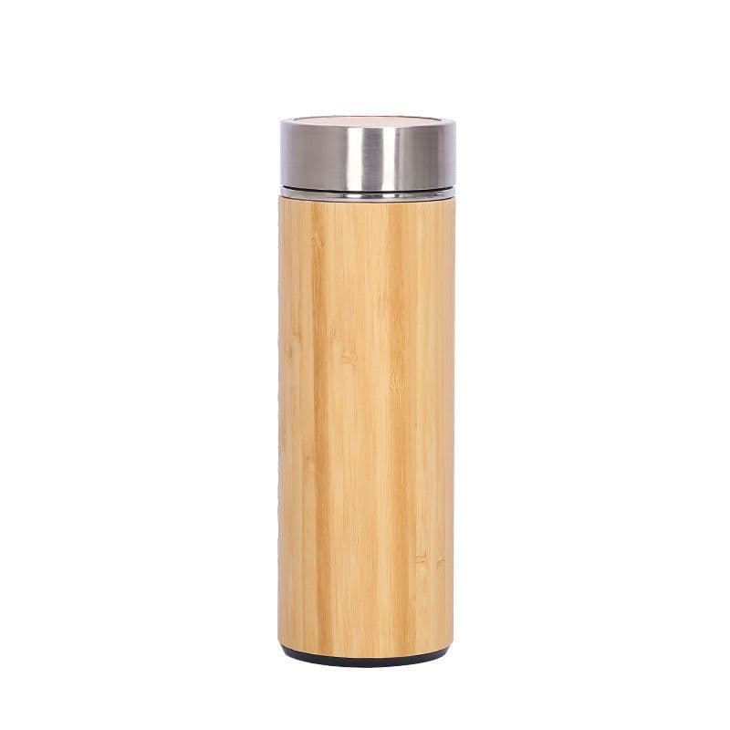 image-Stainless Steel Bamboo Insulated Thermos Cup 304
