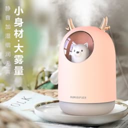 image-USB Pet Bear Humidifier M106 Cartoon Desktop Aromatherapy