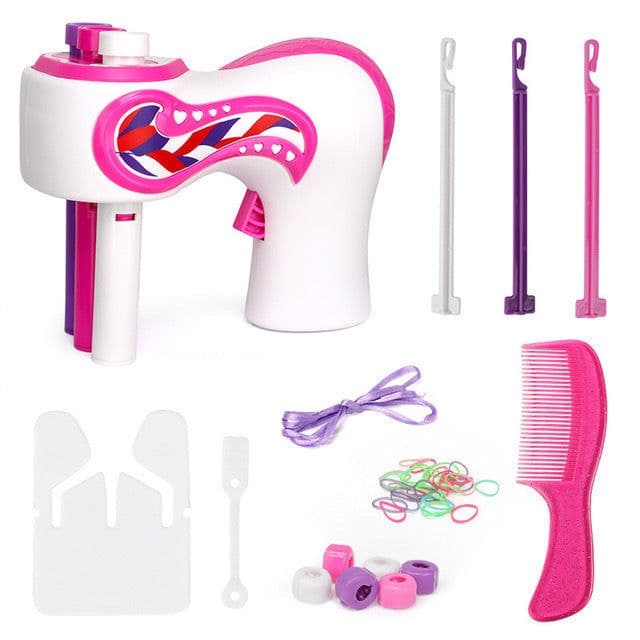 image-Electric Hair Braiding Machine Toy for Girls Ages 4-6