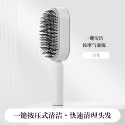 image-Narushima Massage Comb with Air Cushion and Press-Clean Design