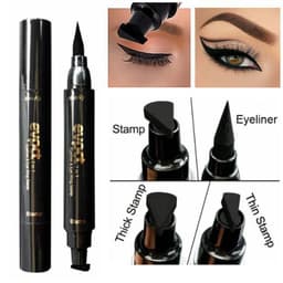 image-EVPCT Double-Ended Winged Eyeliner Stamp Pen - Black