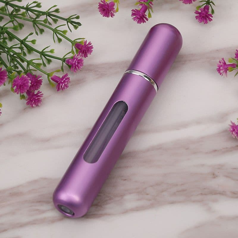 image-8ml Travel Perfume Atomizer Spray Bottle Bottom Fill Aluminum