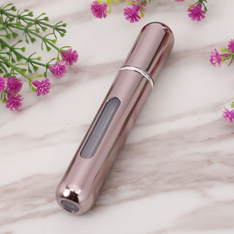 image-8ml Travel Perfume Atomizer Spray Bottle Bottom Fill Aluminum
