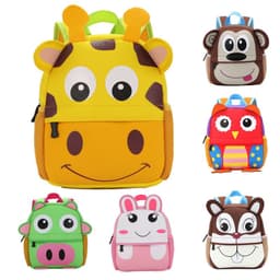 image-Children's Neoprene Cartoon Animal School Backpack - Kindergarten