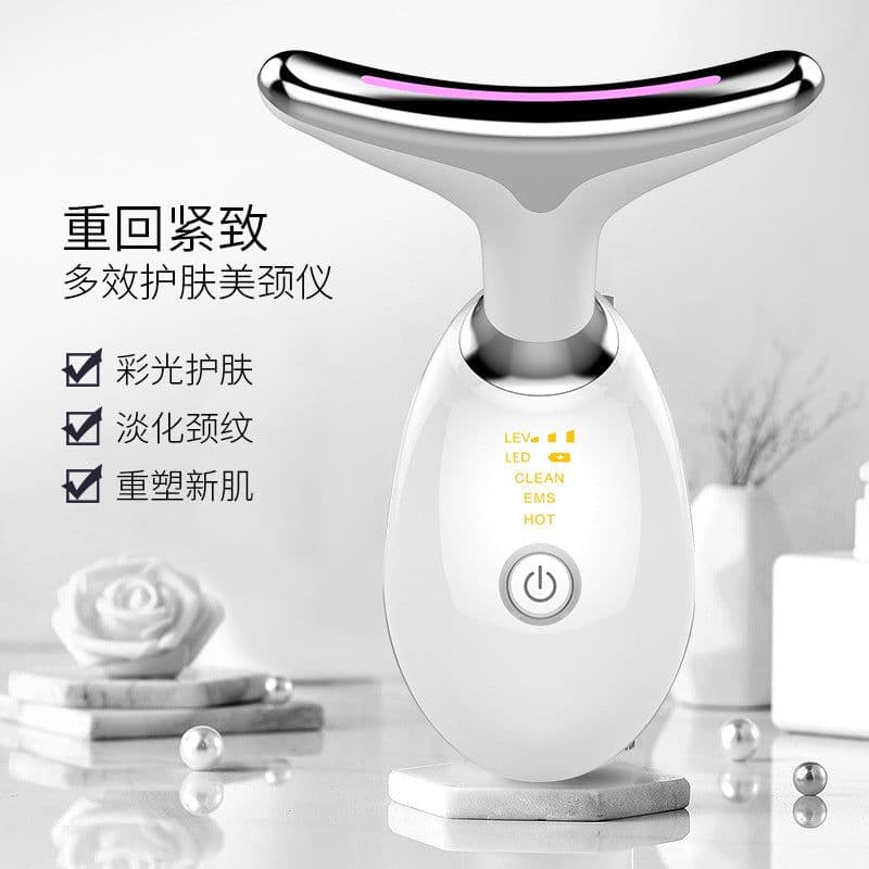 image-OEM Neck Beauty Device Massager with Positive Ions