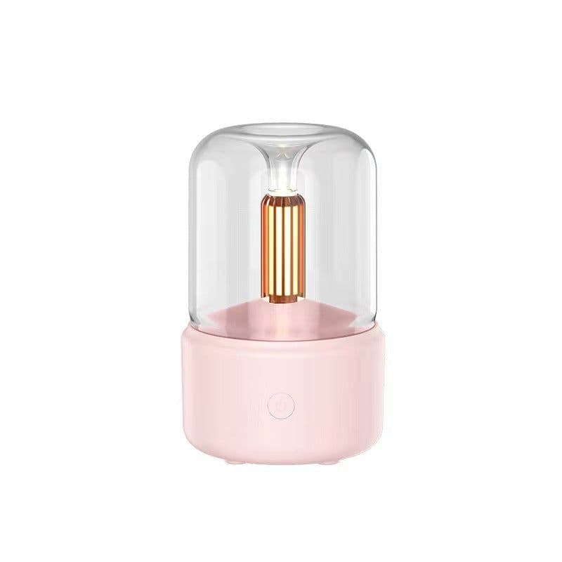 image-USB Desktop Humidifier Candlelight Aromatherapy Diffuser DQ702