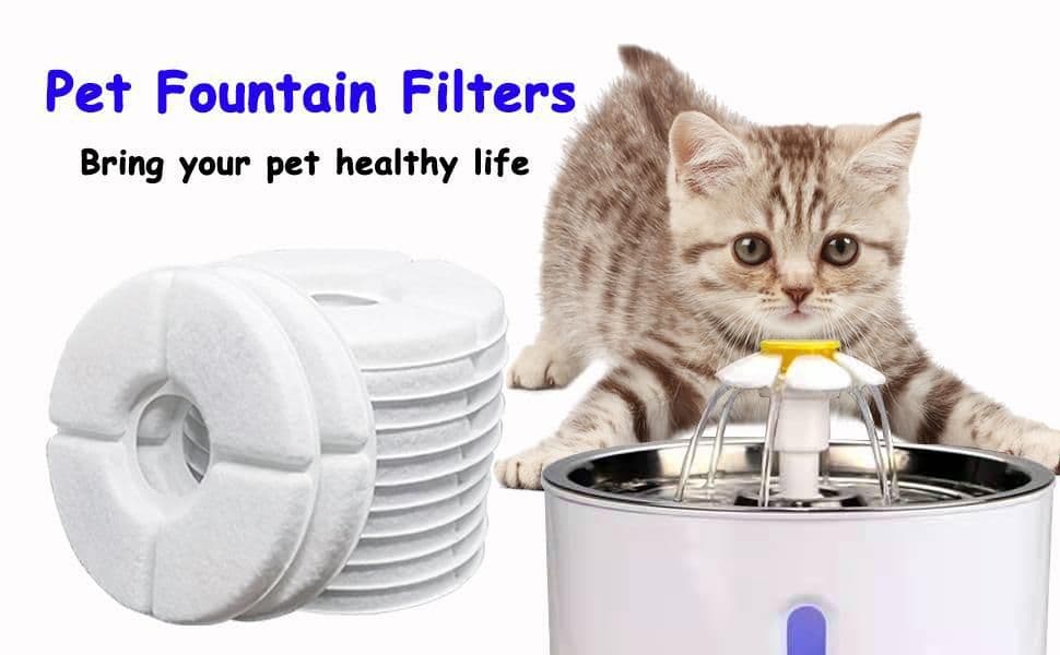 image-Pet Water Dispenser Round Filter Replacement 12 Pack QICHEN