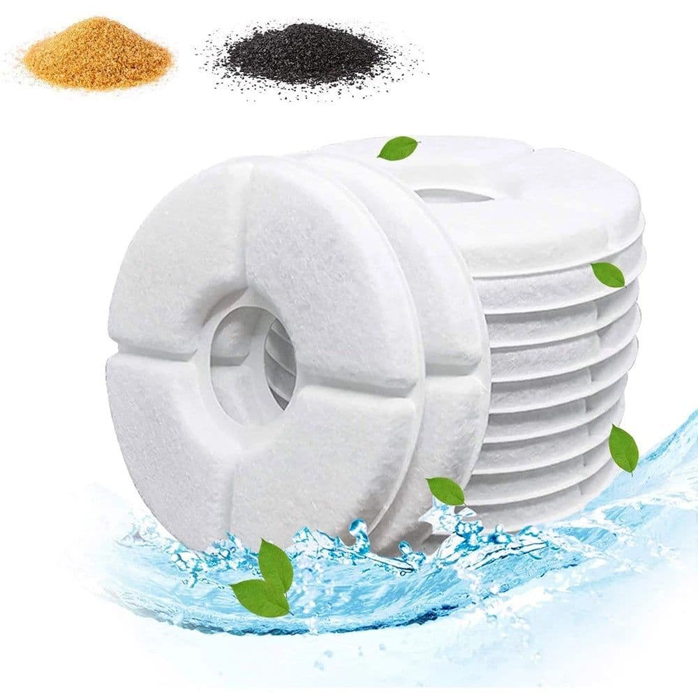 image-Pet Water Dispenser Round Filter Replacement 12 Pack QICHEN