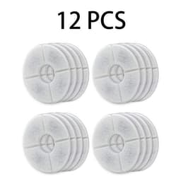 image-Pet Water Dispenser Round Filter Replacement 12 Pack QICHEN