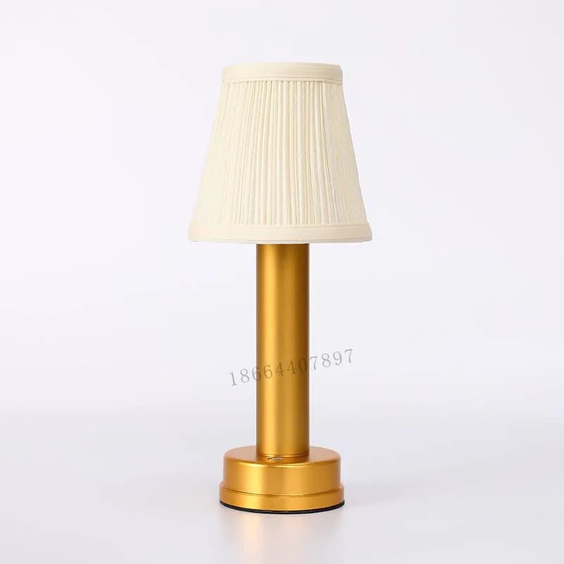 image-LED Wireless Charging Table Lamp European Style Metal Base
