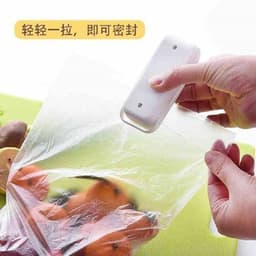 image-Portable Mini Heat Sealing Machine for Plastic Bags - Pink