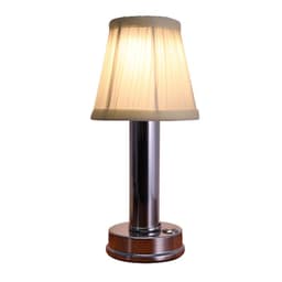 image-Nordic Fabric Lampshade Table Lamp USB Charging Bedside Light