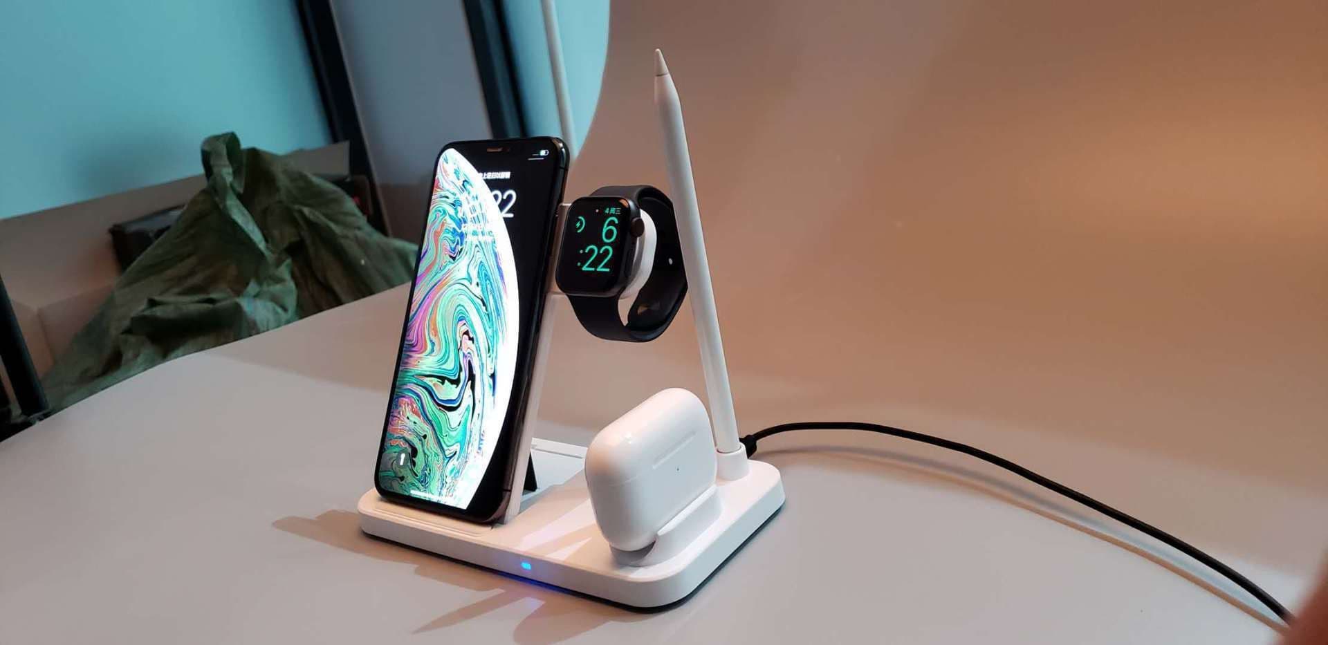 image-4-in-1 Wireless Charger W30 9V Multi-Device Charging Station