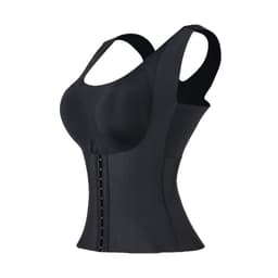 image-Women's Seamless Shaping Bra Vest with Abdomen Support