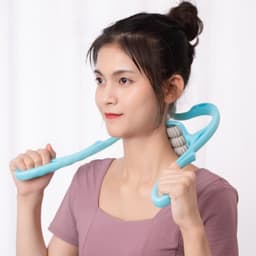 image-Cervical Neck Massager 6-Wheel Manual Kneading Massage Tool