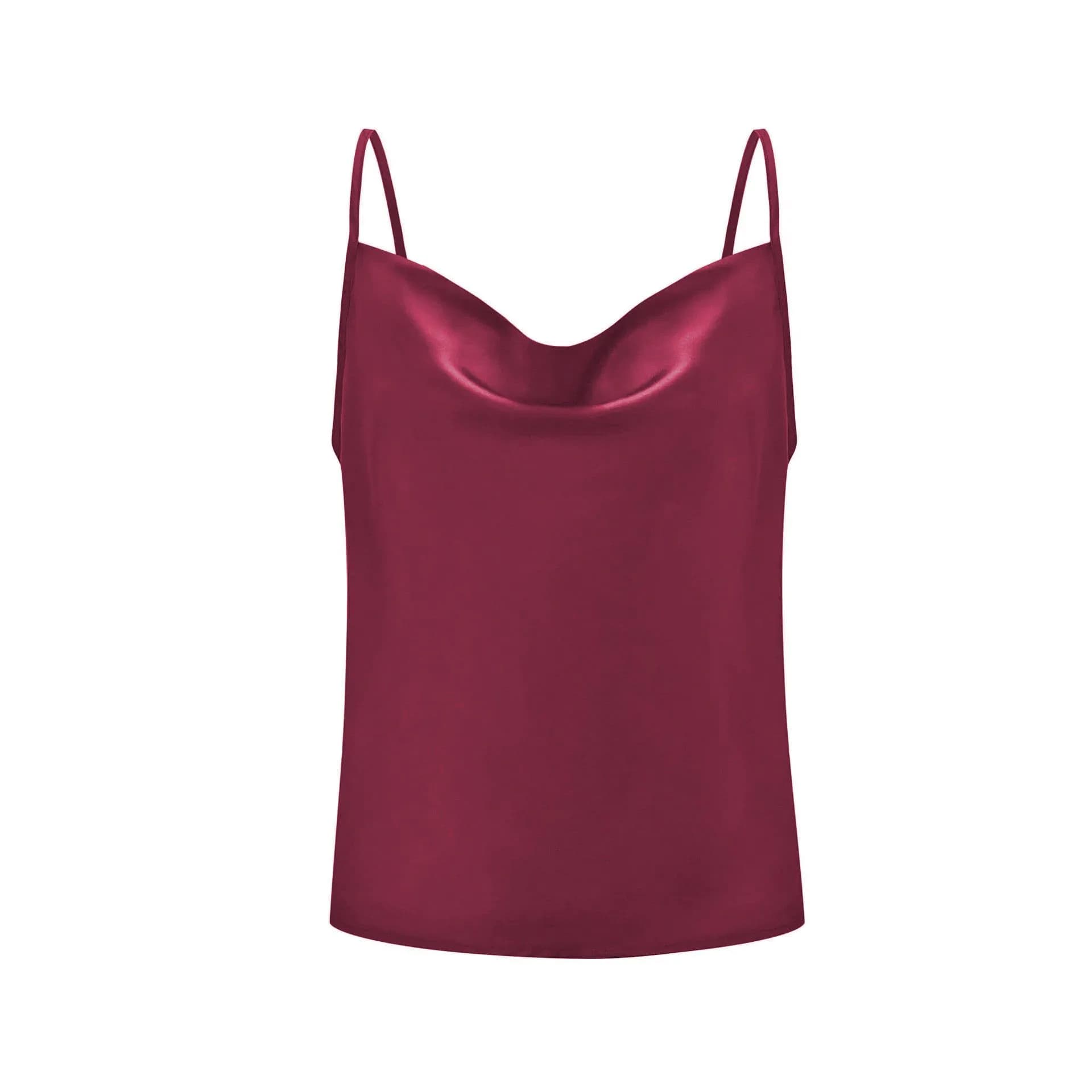 image-Women's Solid Color Chiffon Camisole Top